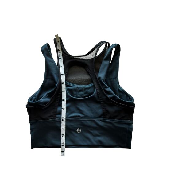 Lululemon Women's Black Submarine Double Tap Mesh Sports Bra Size 4 - Picture 7 of 9